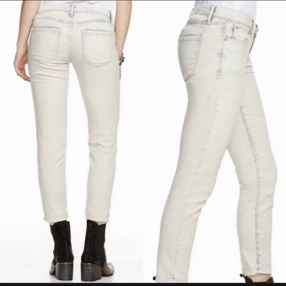 Free People • Acid Wash Skinny Ankle Corduroy Jeans - Picture 1 of 10